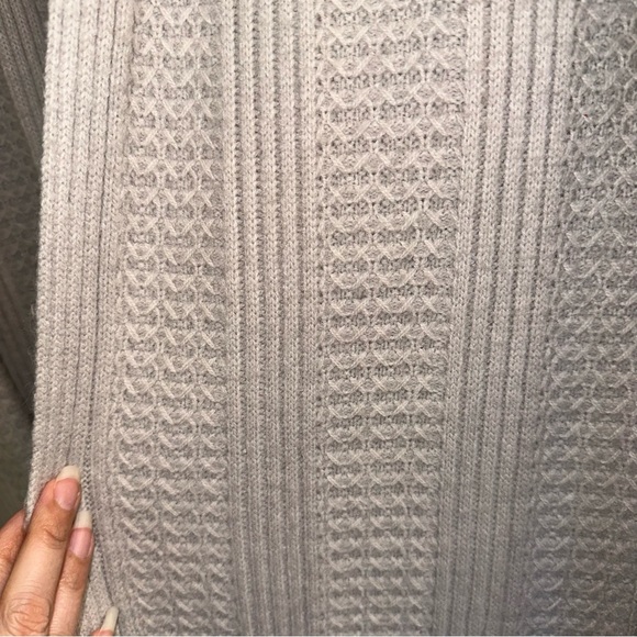 Soft surroundings, oatmeal open front knit cardigan women small - Picture 5 of 12